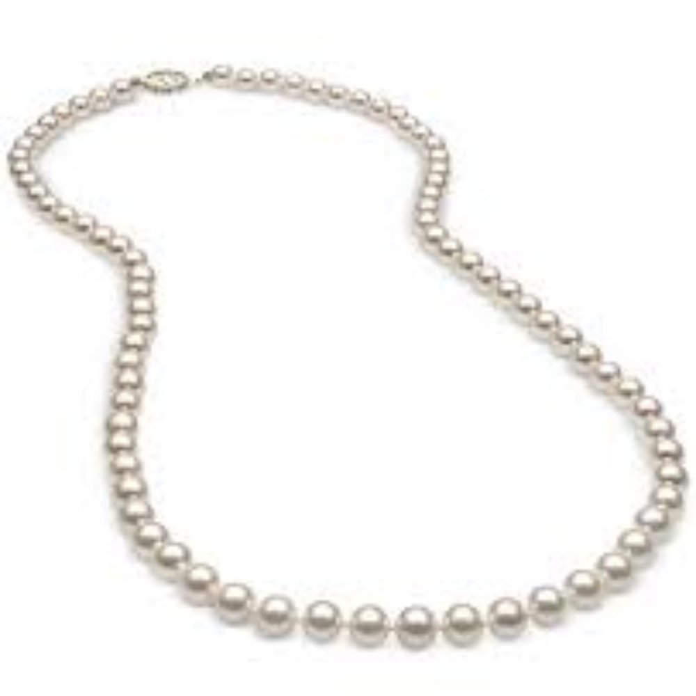 Macy's  18" Cultured Freshwater Pearl (5mm) Strand in 14k Gold